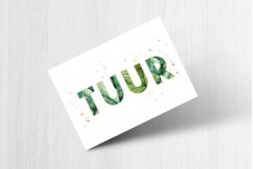 Letters met blaadjes Letters met blaadjes